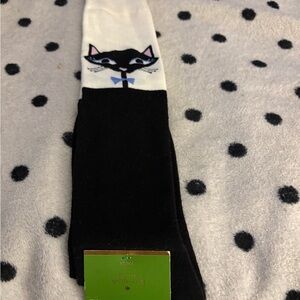 SOLDKate Spade Peeking Cat Knee high socks NWT